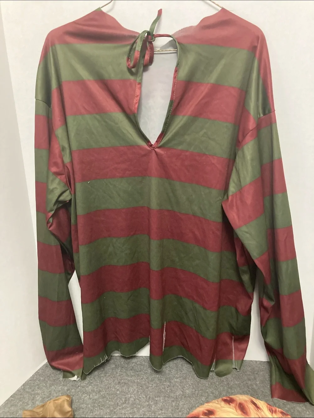 Nightmare on Elm Street 3 piece costume, mask, glove, shirt adult size